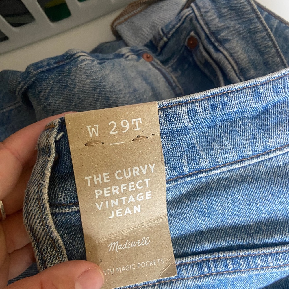 Madewell jeans 29T light wash NWT